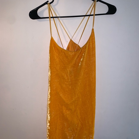 Zara Trafaluc Crushed Velvet Mini Dress - Picture 3 of 5